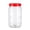 Z3-Red, variant on Plastic Jars With Lids, Durable Clear Storage Containers,Large Capacity Reusable Airtight Stackable Grain Bean Container Jar For Home Kitchen Spices, Sweets, Pet Treats,1Pc(Clear-1500ml,3.5x3.5x6.7")