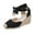 Black, variant on SEANOPEN Deals Wedge Espadrilles for Womens Dressy, Lace up Espadrilles Closed Toe Wedges Sandals Strappy Slingback Platform Heels Summer Wedges Shoes Size 9 Red