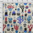 thumbnail image 3 of oneOone Viscose Chiffon Beige Fabric Cactus Sewing Fabric By The Yard Printed Diy Clothing Sewing Supplies 42 Inch Wide-X8, 3 of 6