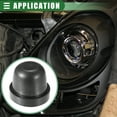 thumbnail image 3 of Universal Car Headlight Dust Cover LED Headlight Dust Cap 2.09''x2.60'' Rubber Dustcover Black, 3 of 6