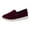 Wine, variant on Women's Flat Loafer Slip On Fashion Ballet Flat Sneaker Women's Comfort Walking Boat Shoe Black 8.5