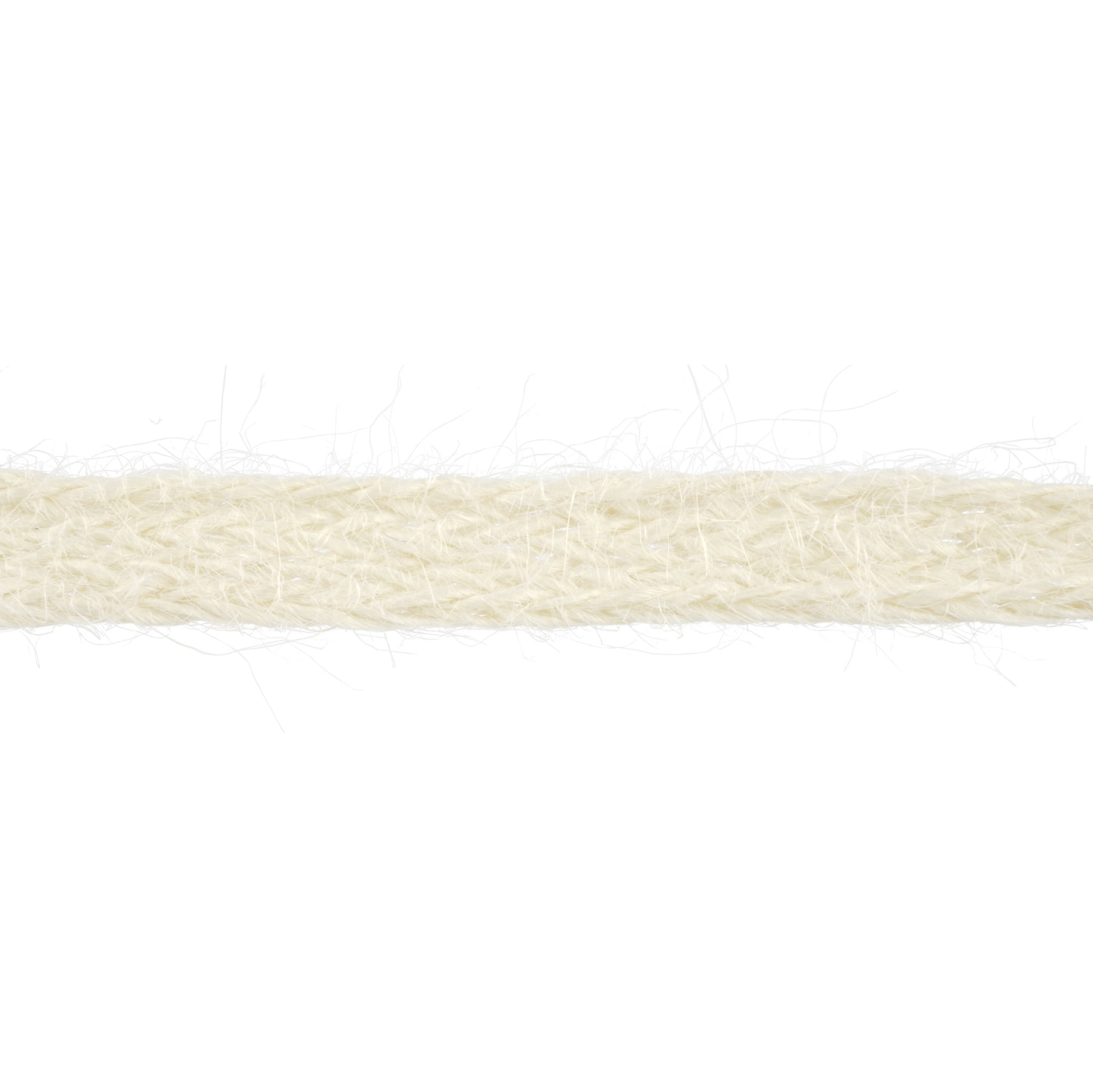 Celebrate It 7/16" x 7yd. Ivory Jute Ribbon - Braided, Non-Wired, Ideal for Gift Wrapping, Baskets & Rustic Decor, 12 Pack