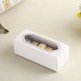 thumbnail image 2 of Caja para macarrones de 5 cavidades con ventana transparente, 20 unidades, recipientes de papel para postres, porta muffins para tienda de postres en casa., 2 of 8