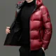 thumbnail image 2 of Chaqueta ligera de plumas para hombre, chaqueta brillante de lujo, ropa de diseñador para hombre, abrigos para hombre para invierno, saco informal acolchado para hombre, 2 of 5