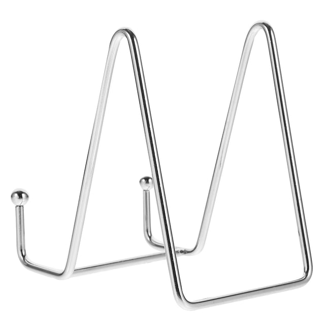 SKISUNO Soporte Para Exhibición Y Platos Metálico Plateado Ideal Para