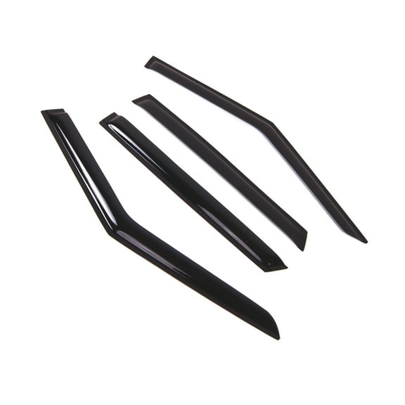 Tuningpros WD2-701 Outside Mount Window Visor Deflector Rain Guard Dark Smoke 4 Pcs Set For 2012-2016 Land Range Rover Evoque