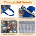 thumbnail image 4 of Dachshund and Flower Insulated Lunch Bag for Women & Adults,Large Portable Soft Cooler Lunch Bag,Thermal Food Storage Tote with Pearl Cotton,8.66L,8.75x5.75x9.5 Inch, 4 of 6