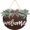 brown, variant on DEBGFS Welcome Sign Welcome Front Door Round Wood Sign Hanging Welcome Sign for Farmhouse Porch Welcome Sign Front Door Decoration,brown
