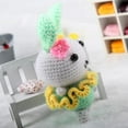 thumbnail image 2 of 1 Juego Animal Crochet Conejo Verde 15cm Alto DIY Sofá Hogar Hugo Amigurumi Crochet Kit, 2 of 10