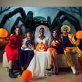 thumbnail image 4 of Telón de fondo Tingjoo Halloween con forma de araña gigante, 213 x 488 cm, 4 of 6