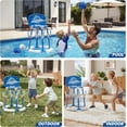 thumbnail image 6 of 2 in 1 Pool Basketball Hoop, Floating Pool Toys with 4 Balls/8 Ring Toss Game for Kids Ages 4-8, Indoor Outdoor Water Basketball for Poolside Family Party for Adults Kids 8-12, Blue, 6 of 9