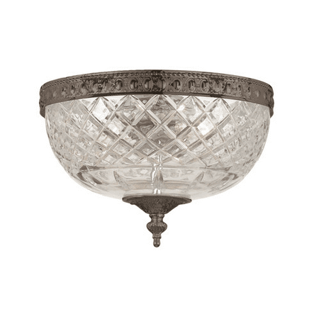 

Flush Mounts 2 Light With English Bronze Lead Crystal Cast Brass 8 inch 120 Watts - World of Lighting