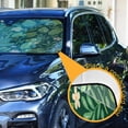 thumbnail image 3 of ALAZA Birds in Leaves and Flowers Windshield Sun Shade Car Foldable Sun Visor Block UV Rays Protector 55"x27.6", 3 of 8