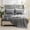 🔥 Gray, variant on Viflosae Fitted Sheets Fitted Sheet Bed Sheet Set 3 Piece Solid Color Brushed Microfiber Core Bedding Set Soft Breathable Deep Pocket Fitted Sheet Flat Sheet Pillowcase Set for Guest Room