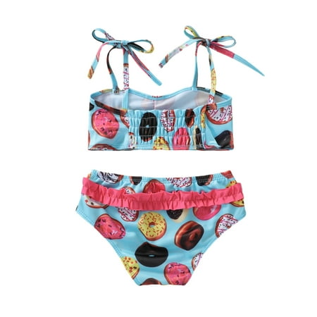 

MERSARIPHY Bathing Suits Tie up Printed Bikini Tops Swimming Bottoms