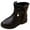 Black, variant on UngA Girls Ankle Boots Chelsea Booties with Side Zipper Lug Sole Boots Girls (Little Kid/Big Kid),Size 10