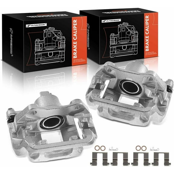 A-Premium Disc Brake Caliper with Bracket Compatible with Honda Pilot 2016-2020 Ridgeline 2017-2020 MDX 2014-2016 Rear Left and Right Side 2-Pcs