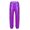 Purple, variant on iiniim Kids Girls Shiny Metallic Jogger Dance Harem Pants Gymnastics Athletic Leggings Hip Hop Street Dancewear