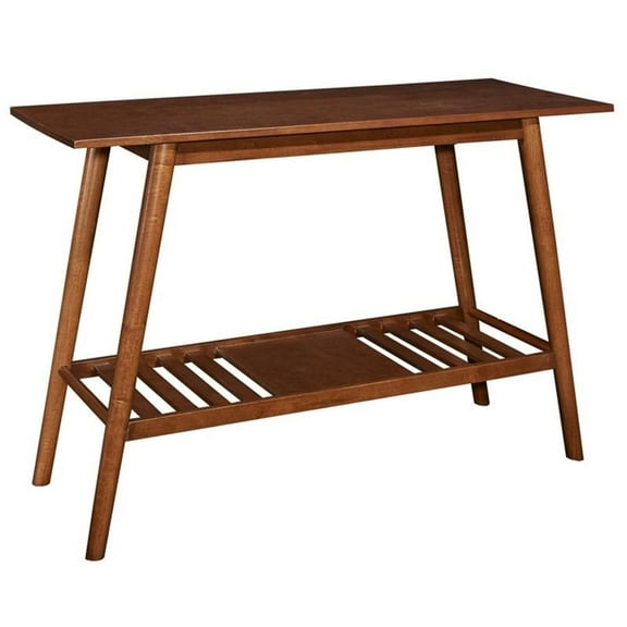 Riverbay Furniture Console Table in Warm Brown