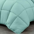 thumbnail image 5 of 500-TC Egyptian Cotton All Season Comforter for Adults Extra Large King Size 120" x 136" Inches, 1pc Comforter Box Stitched with 4 Corner Tabs, 300 GSM Comforter, (Aqua Blue), 5 of 7