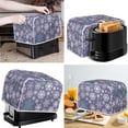 thumbnail image 2 of Renewold 4 Slice Snowflake Toaster Cover for Home Kitchen Christmas Holiday Wide Slot Toaster Oven Decorative Cover Dust Appliance Cover for Microwave Bread Maker, 2 of 6