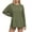Army Green, variant on Womens Tunic Tops Oversized Long Sleeve Workout Tshirts with Side Slit Fall Gym Casual Loose Tees for Daily Fitness Tunic Tops, S-3XL