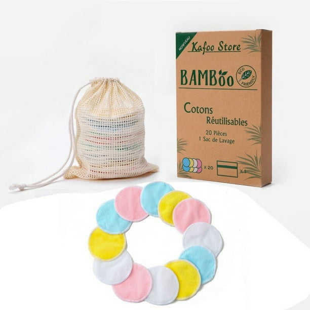 reusable bamboo cotton pads