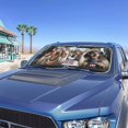 thumbnail image 2 of Binienty Dachshund Windshield Sun Shades Funny Dog Auto Sunshade Front Windshield Vehicle Accessories for SUV Truck Sedan Automotive Interior Sun Protection Visors 2 Pack, 2 of 7