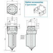 1/2 Compressed Air Line Moisture & Water Filter Trap Air Compressor I.E.E