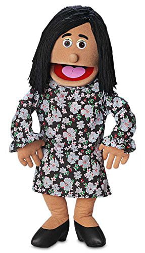 Hispanic Girl Professional Performance Puppet with Removable Legs Full or Half Body 30 Jasmine 