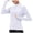 White, variant on Women's Slim Fit Long Sleeve Yoga Tee for Running Fitness Athletic Activewear top L Grey