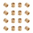 thumbnail image 1 of HUGFEGWE M3x4mm Female Thread Knurled Nuts,100PCS H x 4mm OD Brass Threaded Insert Embedment Nuts Hydraulic Welded Joint Injection Molding Assortment Kit for 3D Printing Injection Molding CJB91-24993, 1 of 6