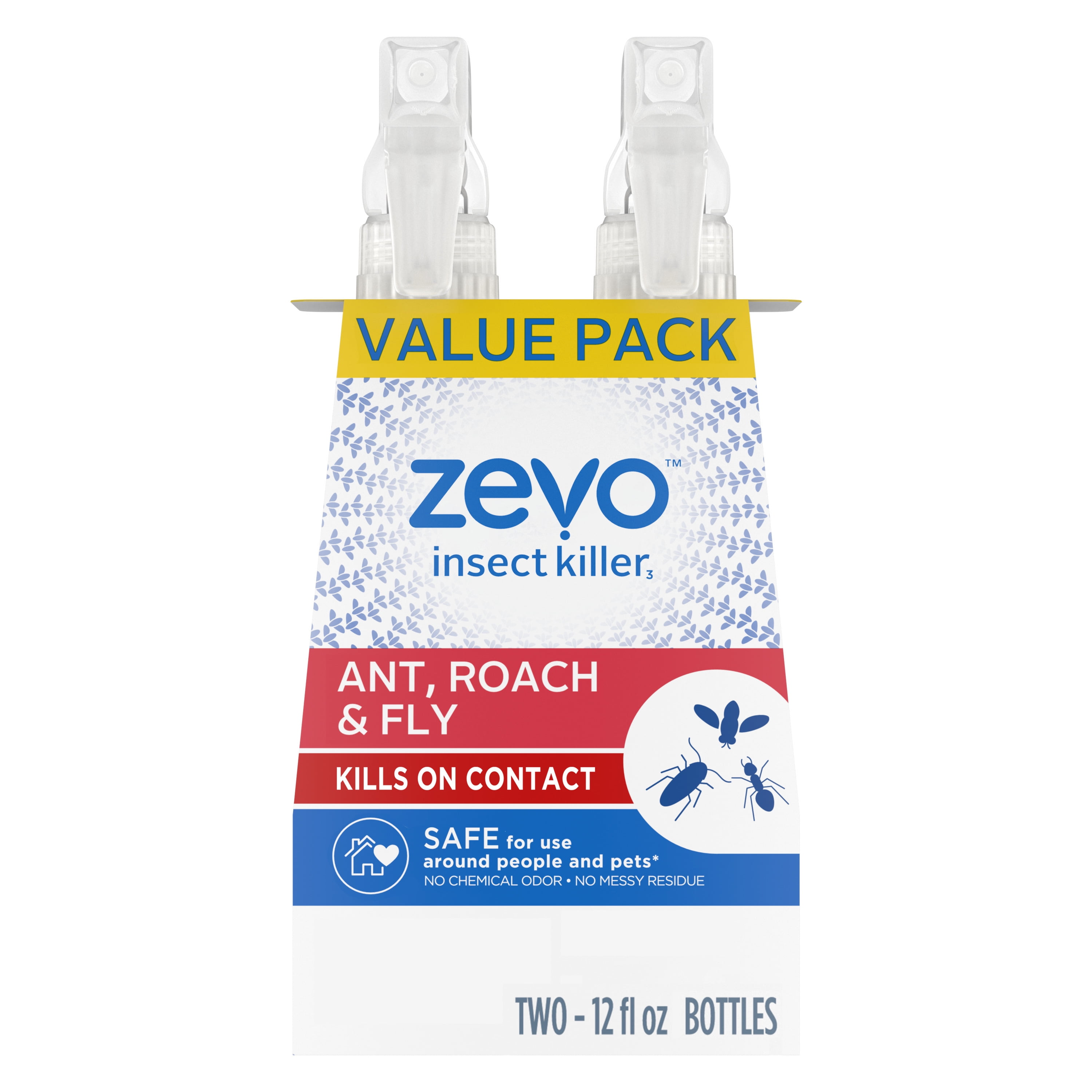 Zevo Instant Action Multi-Insect Killer - Ant, Roach, Fly 12oz  - Twin Pack