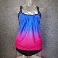 thumbnail image 1 of Traje de baño dividido Europa y Estados Unidos Traje de baño de color sólido que cubre el vientre con tirantes, 1 of 6