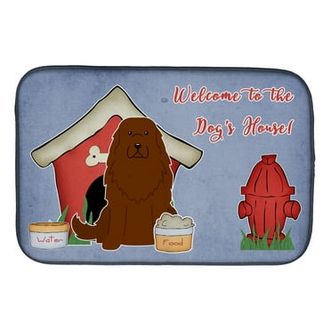Carolines Treasures BB2804DDM Dog House Collection Caucasian Shepherd Dog Dish Drying Mat