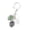 B., variant on Unique Leaves Keychain Statement Keyrings Bag Pendant Key Ornament Alloy Texture Suitable for Dating and Social Event