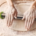 thumbnail image 3 of Customizable Dough Roller, Stainless Steel Rolling Pin, Adjustable Thickness Rings, Non Stick Surface, Perfect For Baking Projects, Dishwasher Safe, Food Grade Material, 3 of 8