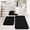 Black, variant on 3 Piece Bathroom Rug Set, Ultra Soft Velvet Memory Foam Bath Mats, Non-Slip PVC Backing, Quick Dry, Washable Bathroom Floor Rugs - Ivory