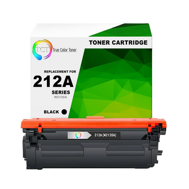 TCT 212A Black Toner Cartridge - Compatible Replacement for HP 212A W2120A Works With HP Color LaserJet Enterprise M554dn M555dn M555x Printers (5,500 Pages)