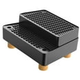 thumbnail image 1 of koolsoo Automatic Cat Litter Box Ramp 2 Steps Waterproof Pad Mat with Non Slip Feet Leakproof Cat Litter Stair for Small Elderly Cats Black, 1 of 9