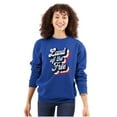 thumbnail image 3 of American Land of the Free Patriotic Sweatshirt for Men or Women Brisco Brands S, 3 of 6