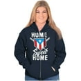 thumbnail image 3 of Puerto Rico Baseball State Flag Pride Zip Up Hoodie Men's Women's Brisco Brands S, 3 of 5