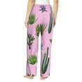 thumbnail image 3 of Pajama Pants Women, Cactus aloe vera Sweatpants Soft Sleep Lounge Pants, Casual PJ Bottoms Pants with Pockets, 3 of 5