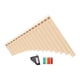 thumbnail image 2 of Flautas de pan Llave C Strade Fareast Limited 16 tubos con pegatina de nota musical y bolsa de transporte, 2 of 8
