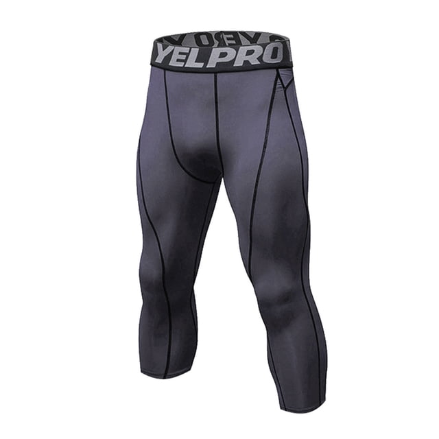 Pantalon de Compression Entraînement Physique pour Hommes - Ajustement Serré, Course, Basketball, Tissu Extensible