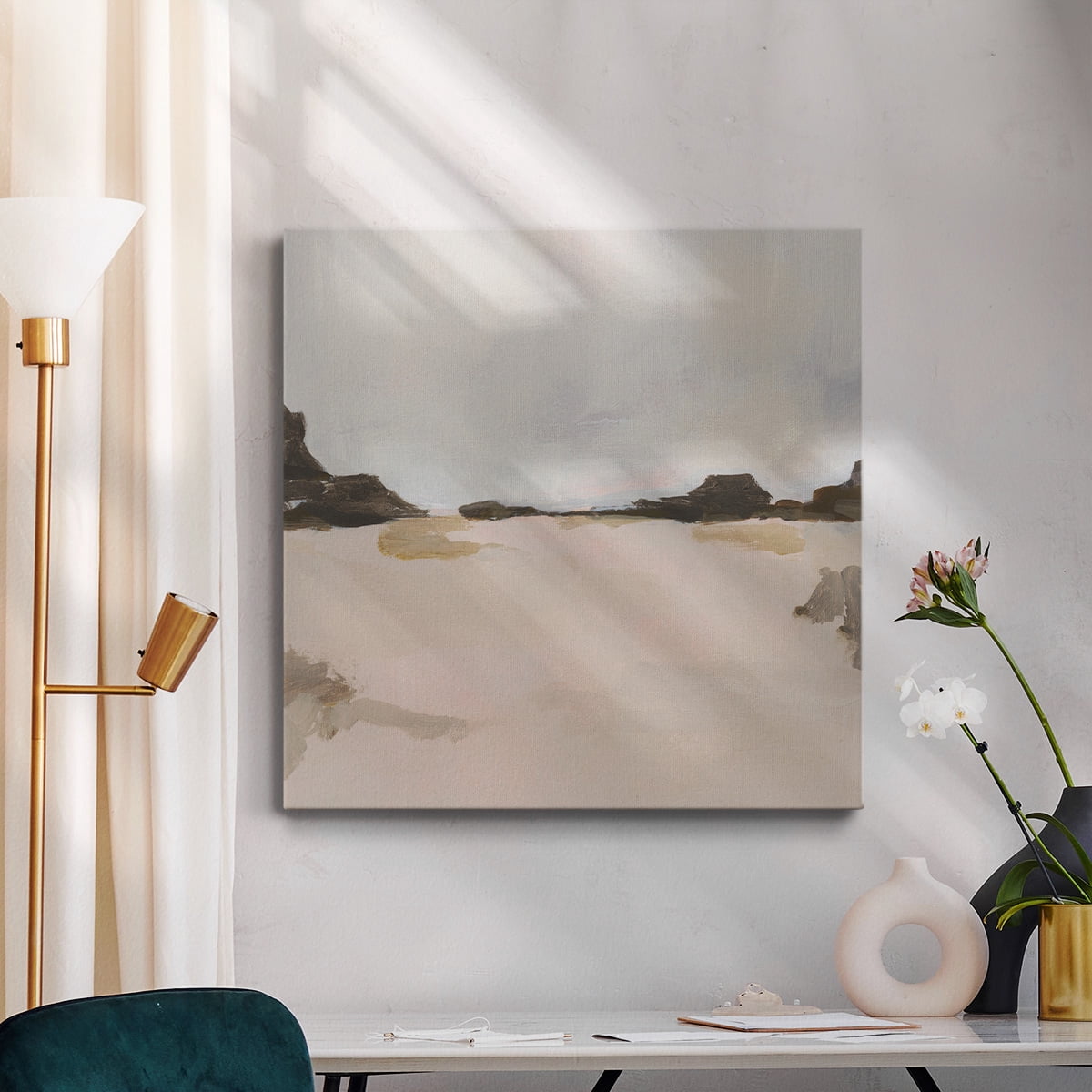 Wexford Home Misty Horizon Line II-Premium Gallery Wrapped Canvas, 24" x 24" - Ready to Hang