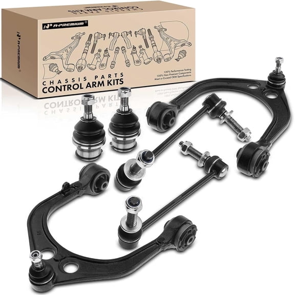 A-Premium 6Pcs Front Upper Control Arm and Ball Joint Assembly Sway Bar Link Compatible with Dodge Charger 2006-2020 Challenger 2008-2019 Magnum 2005-2008 Chrysler 300 2005-2019