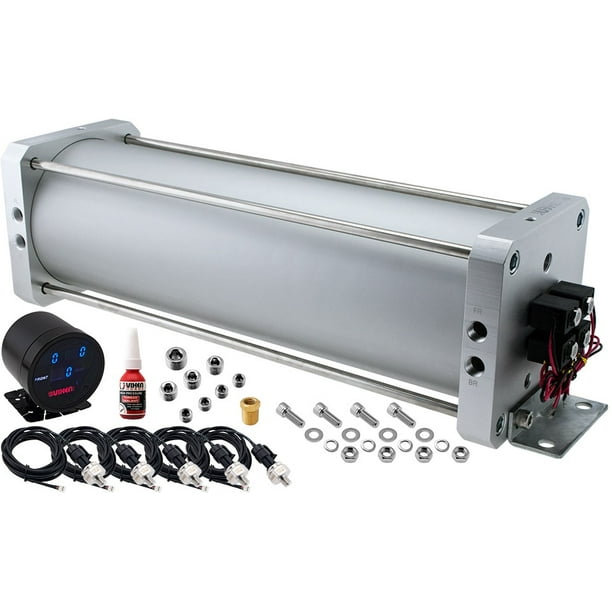 Vixen Air 2.5 Gallon Seamless Aluminum Air Tank Kit up to 220 PSI. With