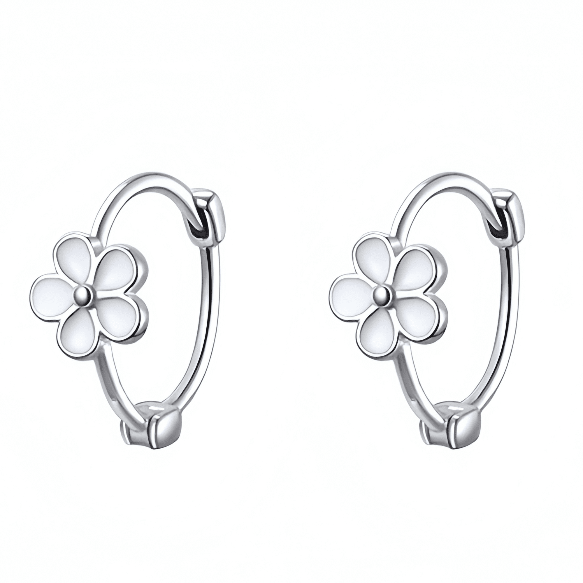 RYSKYJEWELRY Huggie Silver Sterling Silver Earrings,  All Ages;