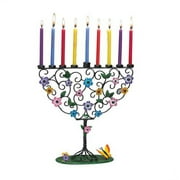Rite -Lite Judaica Flowering Tree of Life 10-Inch by 10-Inch Hand Craft Metal Menorah Gift Box